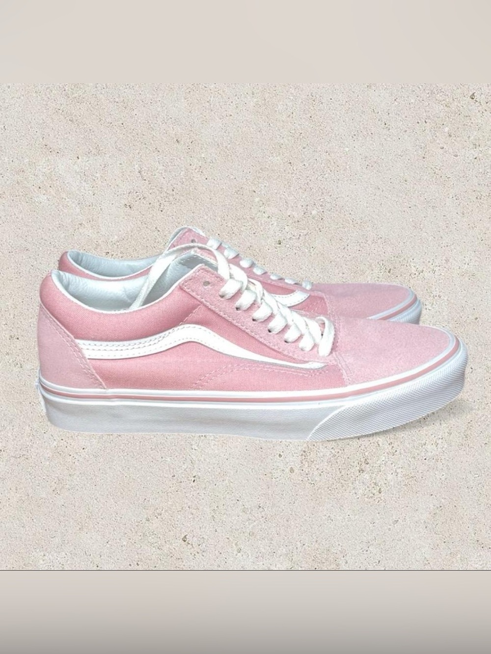 Vans Old Skool Pink Low-Top Canvas Sneakers